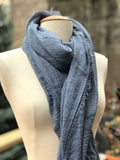 Eyelash fringe scarf