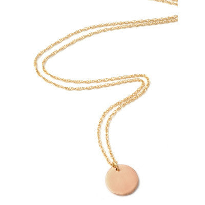 signature disc necklace