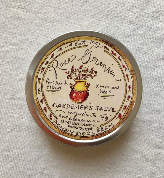 Rose geranium gardener's salve