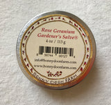 Rose geranium gardener's salve