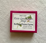 Rose geranium soap