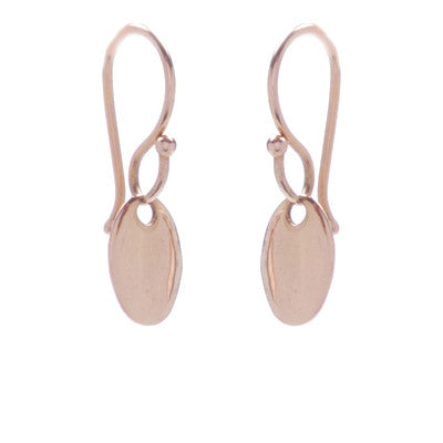 mini oval drop earrings