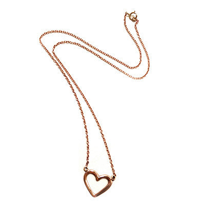 open heart necklace