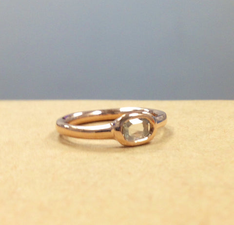 rose cut diamond ring
