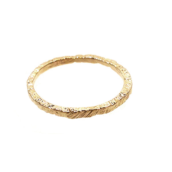 textured gold band
